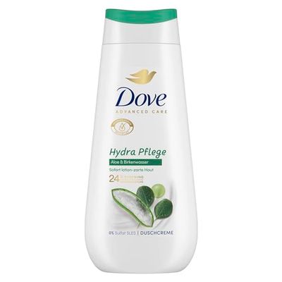 Dove Advanced Care Crema doccia Hydra Cura con 24h Renewing MicroMoisture per pelle delicata istantanea, 225 ml
