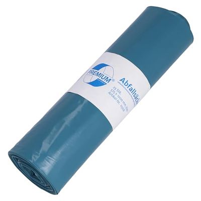 Deiss Premium 10708 Lot de 25 sacs poubelle type 60 Bleu 2 1/4 x 1000 mm