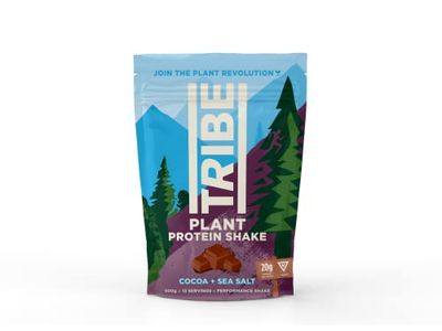 TRIBE Vegan Protein Powder - Cocoa + Sea Salt - Vegan, Gluten & Dairy Free (500g / 12 Servings)