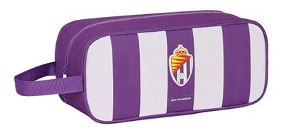 Safta Real Valladolid Middelgrote pantoffels, multifunctionele tas, sporttas, buitenschoolse voetbal, comfortabel en veelzijdig, 34 x 14 x 15 cm, violet, Paars, Standaard, casual