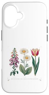 Foxglove Daisy Tulip Spring Bloom Botanical Artwork Case for iPhone 16