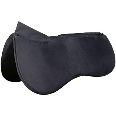 HKM Tapis de Selle en Mousse à mémoire de Forme 9100 Noir Poney