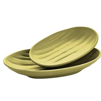 Inde 124222 Vassoio Elips Terra Pistacchio 23X14 cm