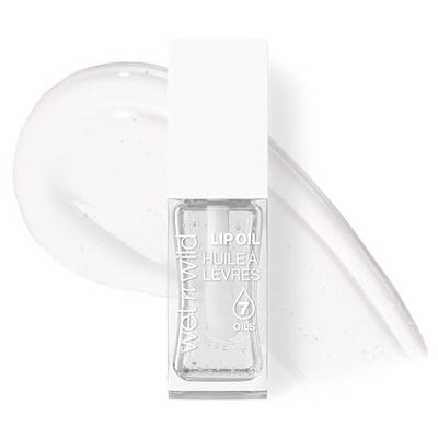 Wet n Wild Clear Lip Oil, Nutritivo y No Pegajoso Clear Lip Gloss Potenciado por 7 Aceites Naturales, Fórmula Ligera para Efecto de Brillo Espejo, Crystal Ball