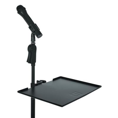 Gator Frameworks Microfoonstatief Klembaar legbord 15" x 11" Oppervlakte met 10 Pond Gewichtscapaciteit, Zwart, 11" x 15" (GFW-SHELF1115)
