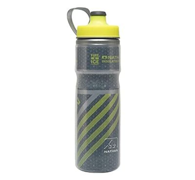 Nathan Fire And Ice, Sports-Borraccia per Fuoco e Ghiaccio, Colore Scuro Unisex-Adulto, Ardesia Scura, 20 oz/600 ml
