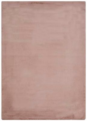 andiamo Tappeto in pelliccia sintetica Novara per camera da letto, morbido tappeto da usare come scendiletto per camera da letto, accogliente tappeto in pelliccia di agnello, 60 x 120 cm, rosa antico