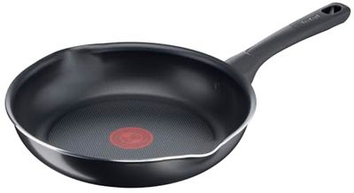 Tefal Day By Day On Poêle 28 cm, Non induction, Revêtement antiadhésif sûr, Fonction Thermo-Signal, Becs Verseurs, Fabriqué en France B56406AZ