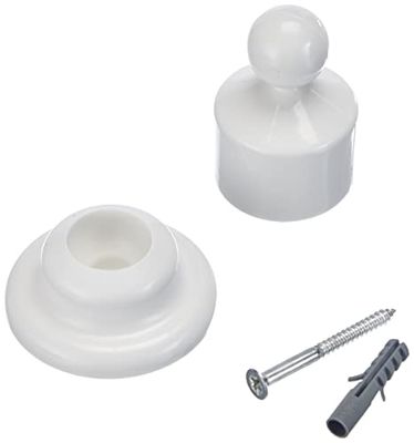Kleine Wolke 395100000 Rideau pour Tige Plastique Blanc25 mm