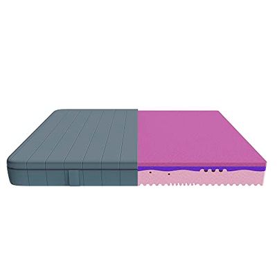 Cecotec Materac wiskoelastyczny i wyściełany prawdziwy przepływ + 135x190. 3 warstw, Wysokość 28 cm, wysoka twardość, rdzeń profilowany z pianki HRC2+, MorphoAdapt+, SoftFresh & EasyClean