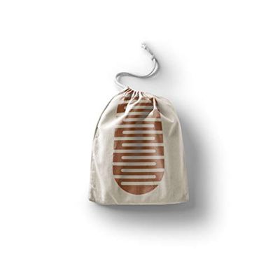 Bonamaison Printed Cotton Produce Bag with Drawstring, Reusable Grocery Bag, Biodegradable Eco-Friendly Bags, Travel Pouch, Sachet Bags, Shopping Bag, Eco Friendly, Foldable, Size: 30x40 Cm