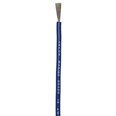 ANCOR TINNED COPPER WIRE 18AWG (0,8MM²) BLUE 500FT