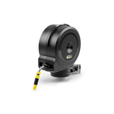 Kärcher Enrouleur de tuyau HBX 5.35 automatique : tuyau de 35 m, tuyau de raccordement : 1,5 m, retour automatique du tuyau, confortable et flexible, noir