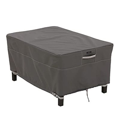 Classic Accessories 55-167-045101-EC Ravenna Housse rectangulaire de qualité supérieure pour mobilier d'extérieur avec Tissu Durable et résistant à l'eau Taupe Taille L