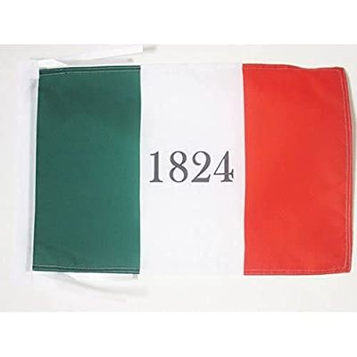 AZ FLAG - Drapeau Alamo 1824-45x30 cm - Pavillon Américain - Usa - Etats-Unis 100% Polyester Avec Deux Cordelettes - 20g