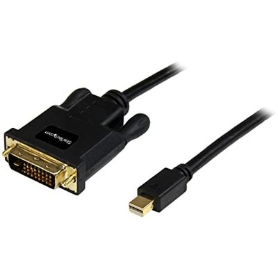 StarTech.com Cable de 1,8m Mini DisplayPort a DVI - Cable Adaptador Mini DP a DVI - Vídeo 1080p - mDP 1.2 a DVI Pasivo Monoenlace - mDP o Thunderbolt 1/2 Mac/PC a Monitor DVI (MDP2DVIMM6B)