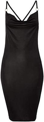 Leg Avenue Slinky Low Cowl Dress, Black, S