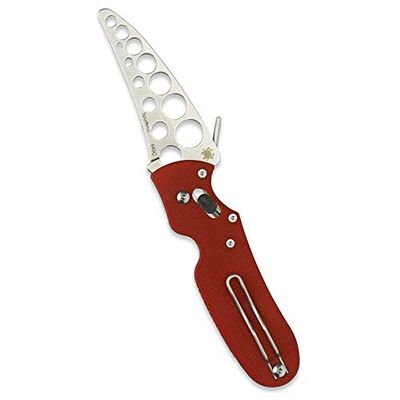 Spyderco SC103TR, Coltello Tascabile Unisex – Adulto, Rosso, Taglia Unica