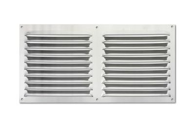 VoltShine Grille en Aluminium 150 x 300 mm, Couleur Naturelle, idéale pour la Ventilation et la décoration en intérieur et en extérieur.