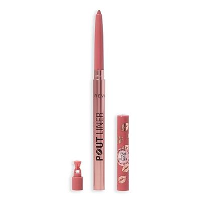 Revolution Beauty, Matita Labbra Volumizzante Pout Bomb, Lunga Tenuta con Acido Ialuronico & Vitamina E, Vegano & Senza Crudeltà, Nude Chauffeur