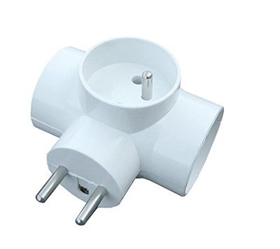 Solight P91-Adaptateur de câble Adaptateur pour Prise électrique Blanc