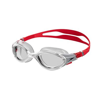 Speedo Unisex Biofuse.2.0 Simglasögon för vuxna, transparent, röd, onesize