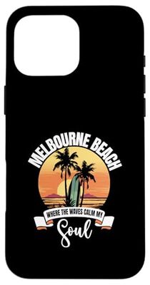 Waves - Melbourne Beach Case for iPhone 16 Pro Max