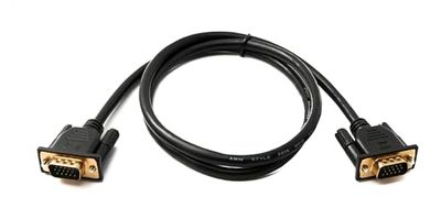 SYSTEM-S D Sub15-kabel 100 cm HD VGA 15-pins stekker naar stekker DB15-adapter
