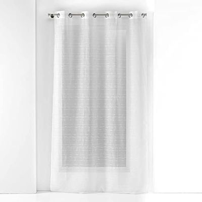 douceur d'intérieur, Gordijn met ogen, 140 x 240 cm, gezandstraald, chenille, opallia