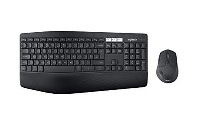 Logitech MK850 Kit Tastiera e Mouse Wireless Multidispositivo, Wireless e Bluetooth 2.4 GHz, 12 ‎Tasti Programmabili, Durata Batteria di 3 Anni, PC/Mac, Layout Italiano QWERTY, Nero