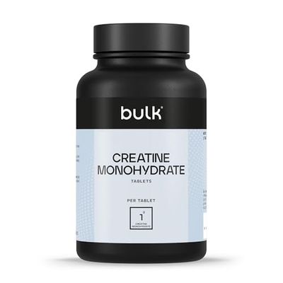 Bulk Creatine Monohydrate Tablets, 1000 mg Per Serving, Pack of 270, 90 Servings, Packaging May Vary