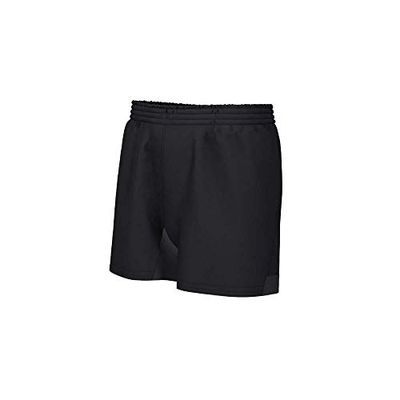ELITE 0535 - Pantaloncini professionali da rugby, taglia L, colore: nero