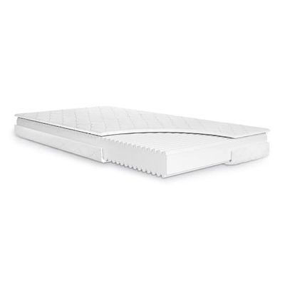 Julius Zöllner Basic Junior Matelas Junior de qualité supérieure, Mousse Confortable indéformable avec Profil ondulé, certifié Oeko-Tex Standard 100, fabriqué en Allemagne, Dimensions 140 x 200 cm