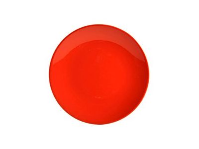 H&H Iris Set 6 Piatti Frutta, Rosso, 20 cm