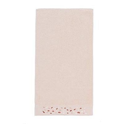 Sancarlos Pierres Serviette, 100% Coton éponge, Crème, Bain