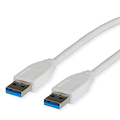 VALUE Câble USB 3.2 Gen 1, type A-A, blanc, 3 m