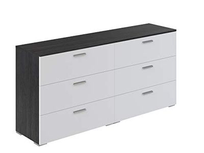 Marque Amazon - Movian Commode 6 tiroirs Kolva Contemporary, 40 x 160 x 76,5, Gris