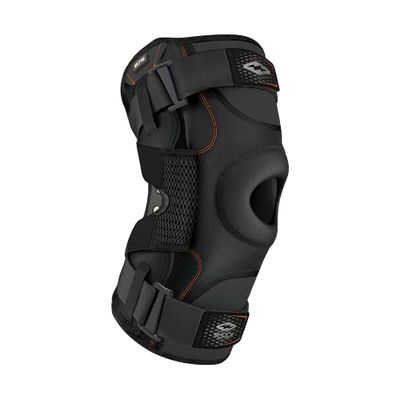 Genouillère Ultra Shock Doctor pour hommes avec charnières bilatérales - Noir, 33 à 35,6 cm