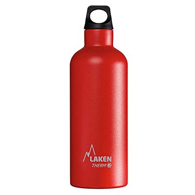 Laken toekomstige roestvrijstalen thermische fles 18/8 en vacuümisolatie met dubbele wand, rood, 500 ml