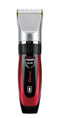 Girmi RC5500 Depiladora, rojo, con funcionamiento por red e inalámbrico. Ajuste de corte de 0,8 a 2 mm y 4 peines de corte (3-6 - 9-12 mm)