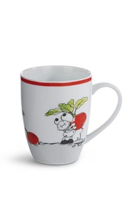 NICI Tazza in porcellana Formica Enzi 310 ml 8x10cm bianca con banderuola