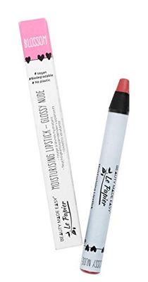 Beauty Made Easy Le Papier Rossetto vegano idratante senza plastica, con burro di karitè, glossy nudes BLOSSOM 1 x 6 g