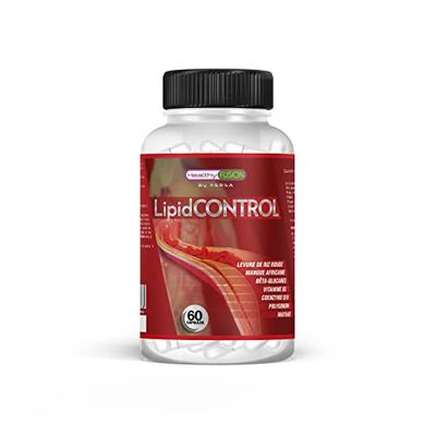 Healthy Fusion, Lipid Control | Traitement Puissant du Cholestérol | Réduit et Régule les Niveaux de Cholestérol | Levure de Riz Rouge | Coenzyme Q10 | Resvératrol | Vitamine D | 60 Unités