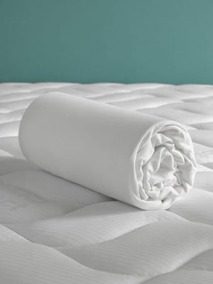 De Witte Lietaer Swan - Coprimaterasso con pellicola in poliuretano, 160 x 200 cm, colore: Bianco