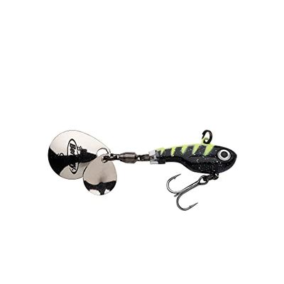 Berkley Pulse Spintail, Jig Lure with Spinner Blade & Berkley Fusion Treble Hook - Long Casting Hard Bait for Perch, Trout, Pike, Unisex,Jailbird, 21g | 75mm