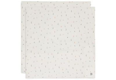 Jollein 537-848-67090 Roarsome Lot de 3 bavoirs en mousseline 31 x 31 cm