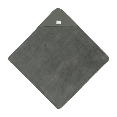 LÄSSIG Ręcznik z kapturem dla niemowląt z muślinu i frotte/muślinu/Terry Hooded Towel petrol Green