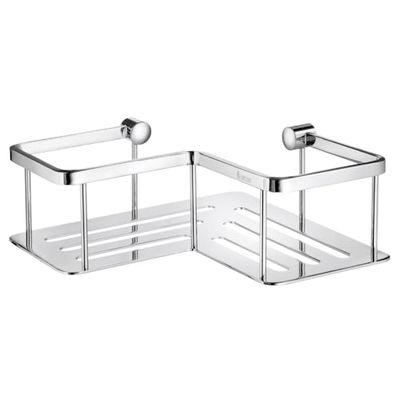 SMEDBO Sideline Design-Portasapone angolare Lucido, Ottone, Argento, 8.1999999999999993 x 20.7 x 25 cm