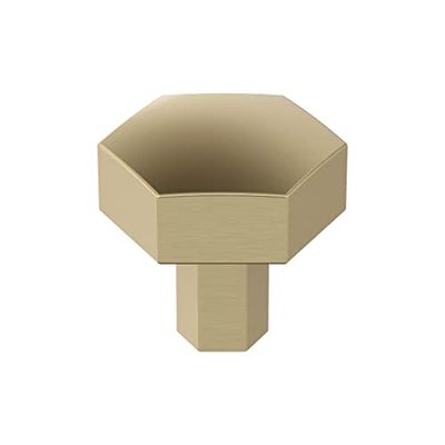 Amerock Pomello per armadietto, champagne dorato, diametro 32 mm, diametro pomello, calibro, ferramenta per cucina e bagno, ferramenta per mobili