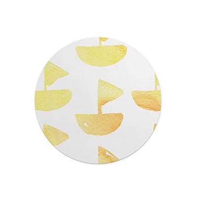Questo Casa, Tapis de Souris Rond imprimé numérique avec Fond antidérapant pour Bureau et Maison Diamètre 22 cm